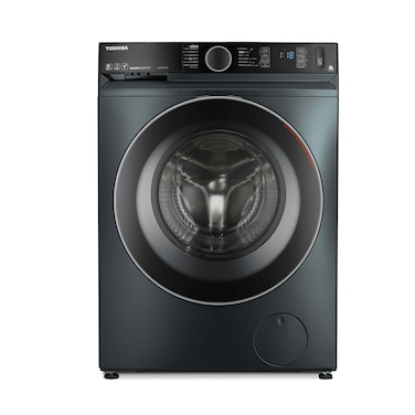 غسالة توشيبا اتوماتيك تحميل أمامي بمحرك عاكس سعة 9 كجم - رمادي -TW-BK100GF4EG(MK)