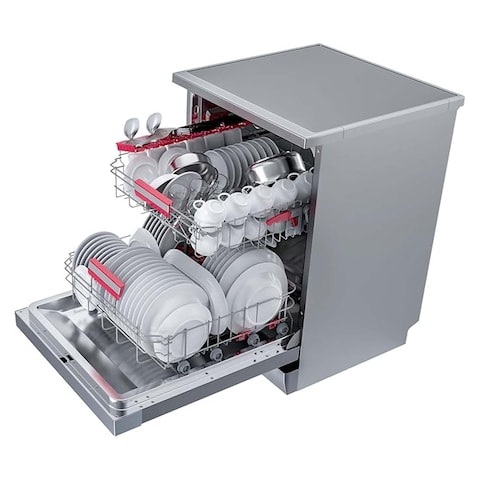 Toshiba Dishwasher 6 Programs 13place Set - Light Silver - DW-13F8AF(SS)-EG