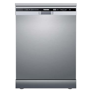 غسالة أطباق توشيبا 6 برامج 13 فرد - فضي فاتح - DW-13F8AF(SS)-EG