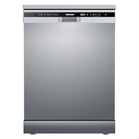 Toshiba Dishwasher 6 Programs 13place Set - Light Silver - DW-13F8AF(SS)-EG