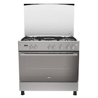 Zanussi موقد 90 سم 5 شعلات من الستانلس ستيل ZCG94396XB.