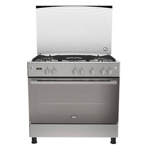 Zanussi  Gas Cooker 5 Burners Stainless Steel  - ZCG94396XB