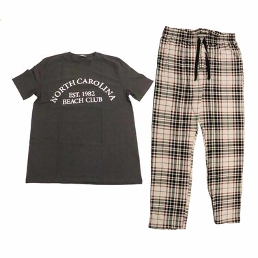 La Collection Men Pajama Set - XL - Black - 12025