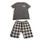 La Collection Men Pajama Set - Large - Dark Grey - 52025