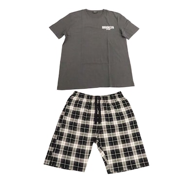 La Collection Men Pajama Set - XL - Dark Grey - 52025
