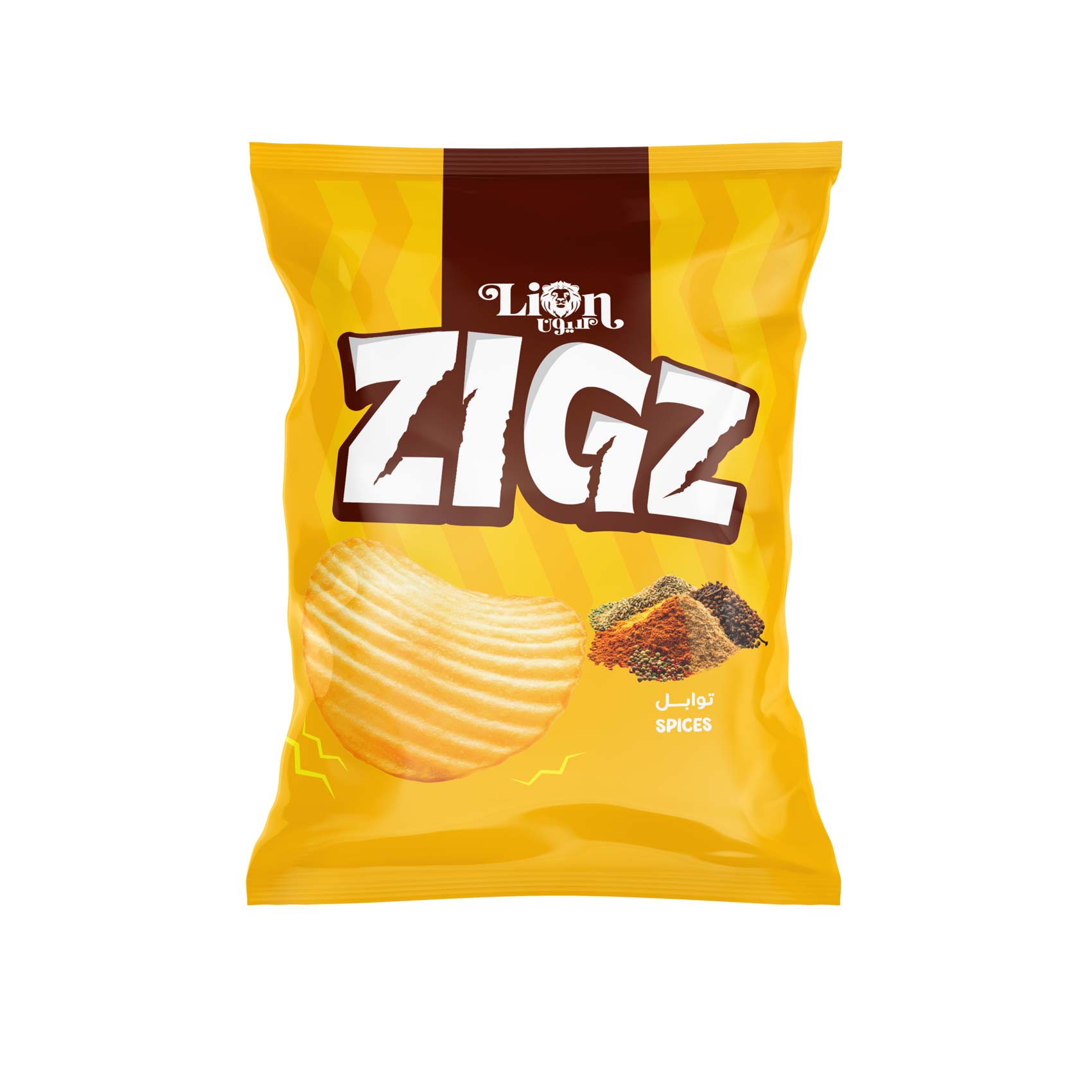 Lion Zigs Potato Chips with Spices Flavor – 55 gram Lion Zigs Potato Chips with Spices Flavor – 55 gram