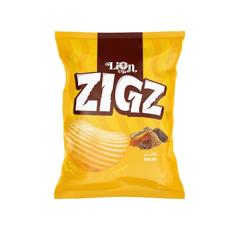 Lion Zigs Potato Chips with Spices Flavor - 55 gram
