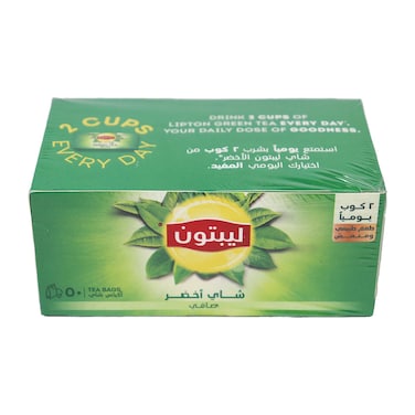 Lipton Pure Green Tea - 50 Tea Bags