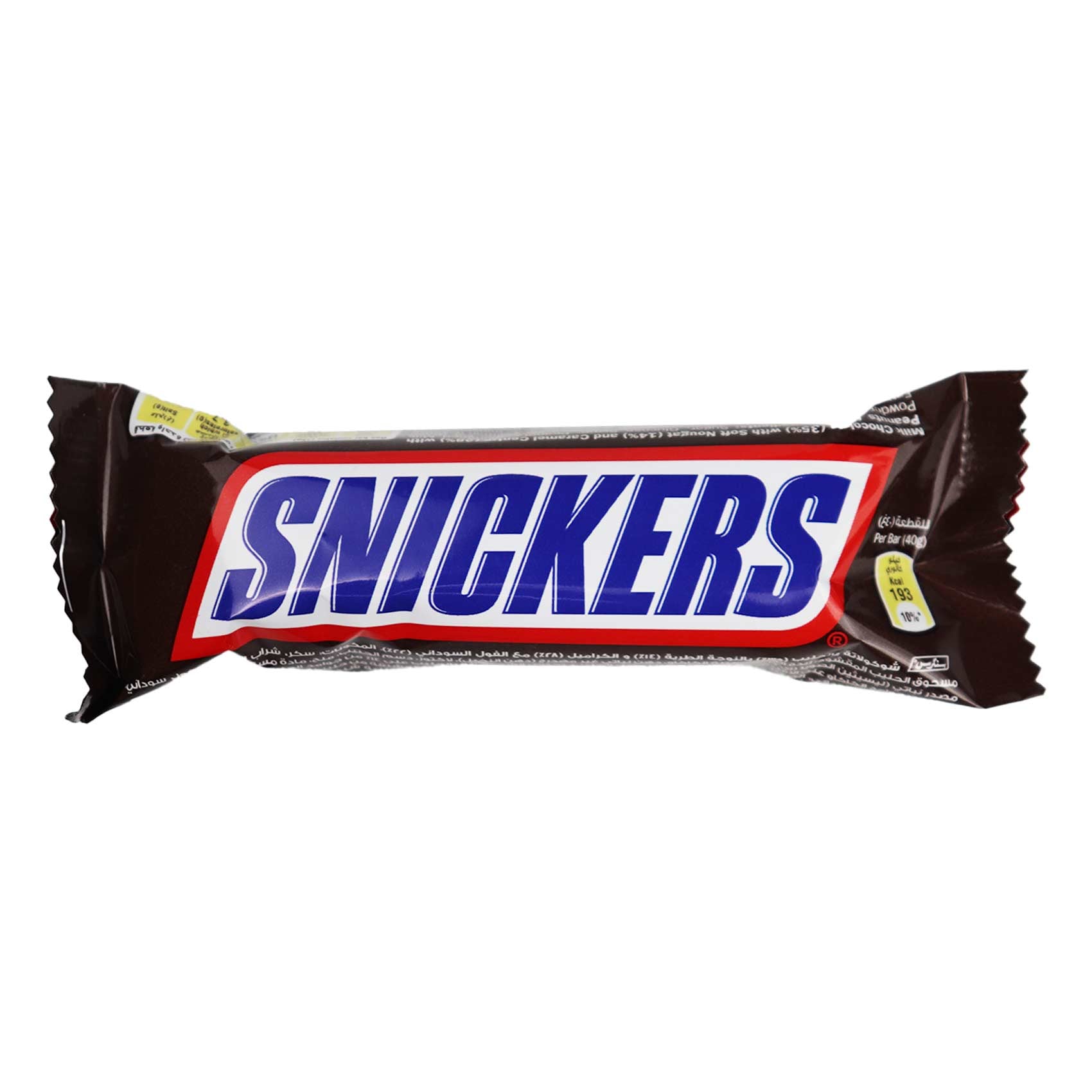 Buy Snickers Peanut Filled Chocolate Bar - 40gm Online | Carrefour Egypt