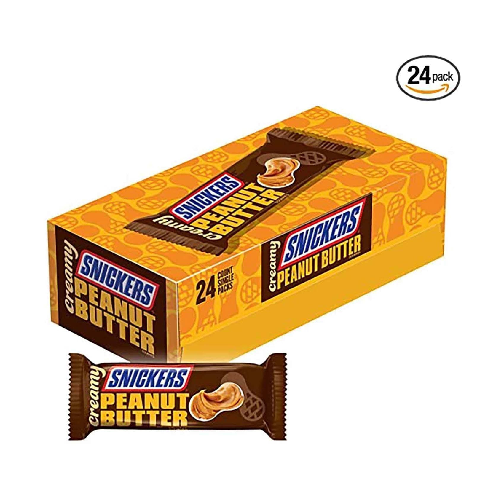 Buy Snickers Peanut Filled Chocolate Bar 24 piece - 40gm Online ...