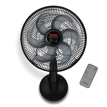 Tefal Wall Fan with Remote Control - 16-Inch  - Black - VG4151EE