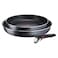 طقم مقلاة تيفال إنجينيو بمقبض - 22-26 سم - أسود - L1589011