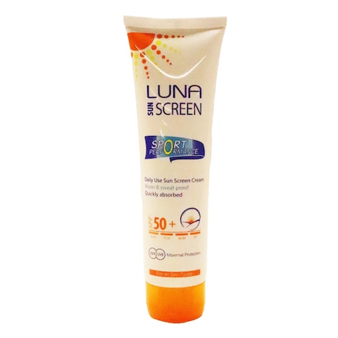 كريم لونا صن كريم سبورت بيرفورمانس 50SPF - 130 مل + لوشن ما بعد التعرض للشمس لتبريد فائق