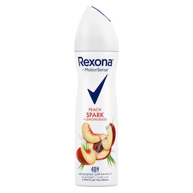 Rexona Antiperspirant Deodorant Peach Spark and  Lemongrass Spray - 150ml