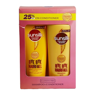 شامبو وبلسم صنسيلك باي باي لتساقط الشعر شامبو 350 مل + بلسم 170 مل