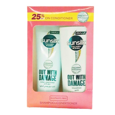 شامبو صانسيلك دامج توين 350 مل + بلسم 170 مل