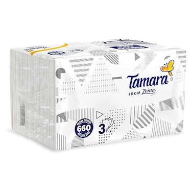 مناديل وجه تماره - 660 - 3 قطع