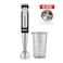 Mienta Hand Blender 1000 Watt  - 600 ml - Black and Silver - HB111338A
