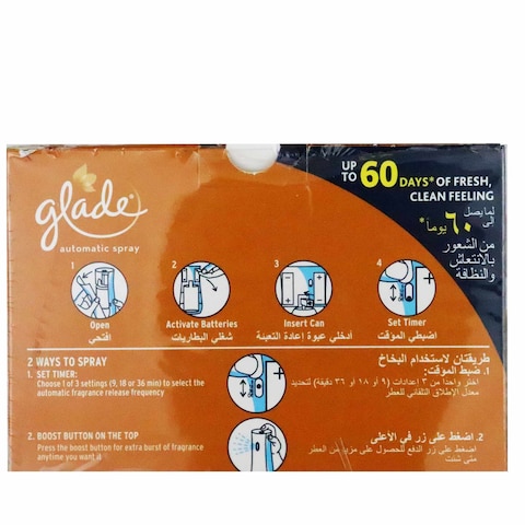 Glade Autoholder Elegant Amber and Oud - 269ml + Refill