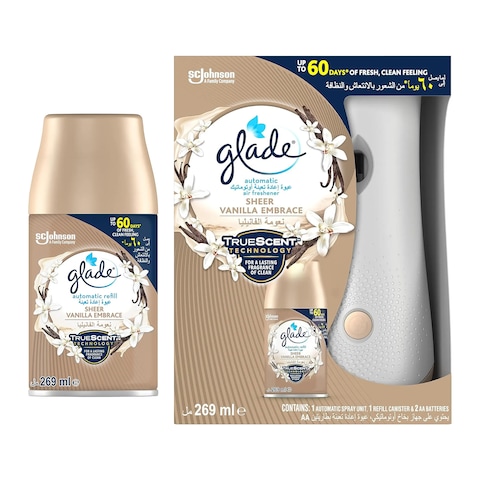 Glade Autoholder Sheer Vanilla And Refill - 269ml