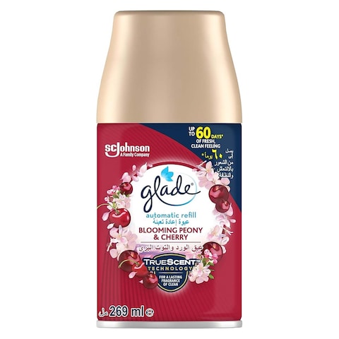Glade Autoholder Blooming Peony Cherry And Refill - 269ml
