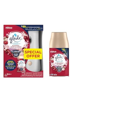 Glade Autoholder Blooming Peony Cherry And Refill - 269ml