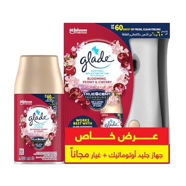 حامل معطر جو جليد برائحة عبق الورد والكرز مع عبوه إعادة التعبئة - 269 مل