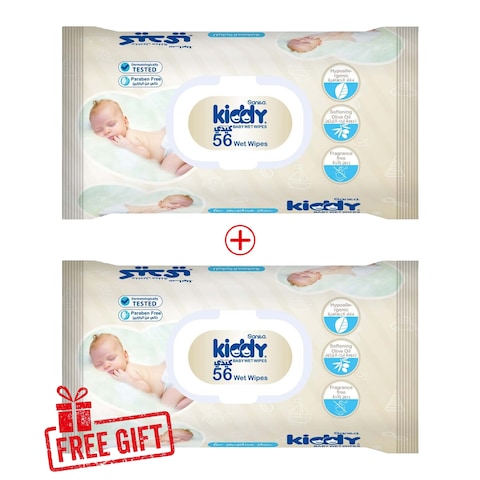 Kiddy Baby Wet Wipes - 2 Pieces