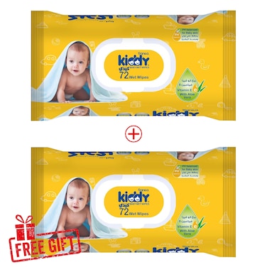 مناديل مبللة سانيتا كيدي للأطفال - 72 منديل - 2 كيس