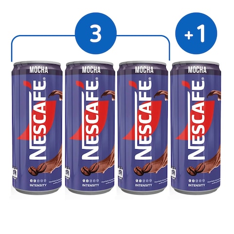 Nescafe Mocha Iced Coffee - 220 ml - 3+1 Pieces