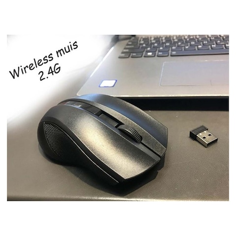 Jeway Wireless Mouse - Black - 2.4 GHz