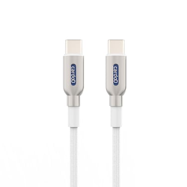 كابل كاردو USB C إلى USB C - متر1.2 - أبيض