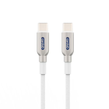 كابل كاردو USB C إلى USB C - متر2 - أبيض