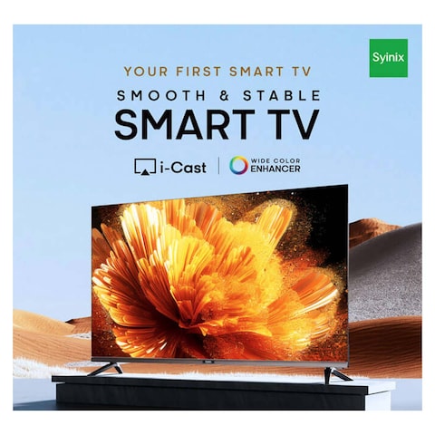 Syinix 43 Inch FHD Smart TV Frameless - Black - 43S65