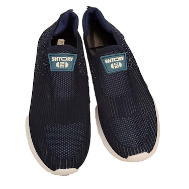 حذاء رياضي تريكو للرجال - مقاس 25 - كحلي