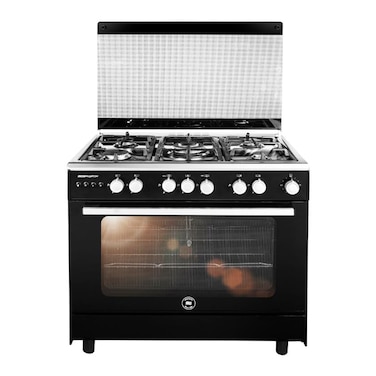 بوتاجاز يونيون أير - 5 شعلات - 80 سم - فضي أسود - C68SB-GC-427-IFSO-A-PHANTOM