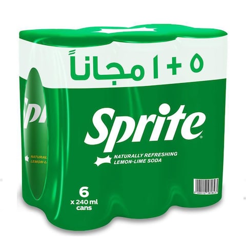 مشروب غازي سبرايت - 240 مل - 6 علب