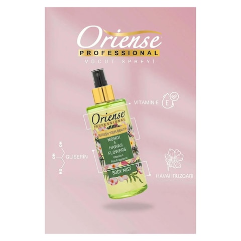 Oriense Professional Monoi and Hawai Flowers Body Mist - 250ml