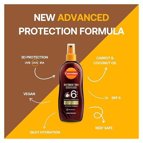 Carroten Intensive Tanning Oil SPF6 - 200ml