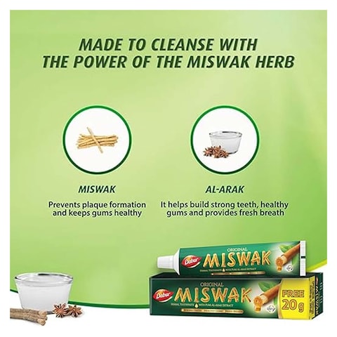 Dabur Miswak Mint Toothpaste - 140gm