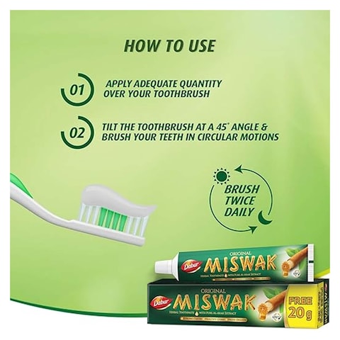 Dabur Miswak Mint Toothpaste - 140gm