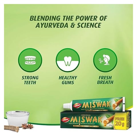 Dabur Miswak Mint Toothpaste - 140gm