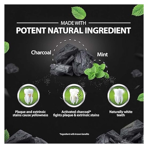 Dabur Herb&#39;l Charcoal Toothpaste - 140gm