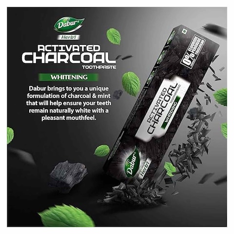 Dabur Herb&#39;l Charcoal Toothpaste - 140gm