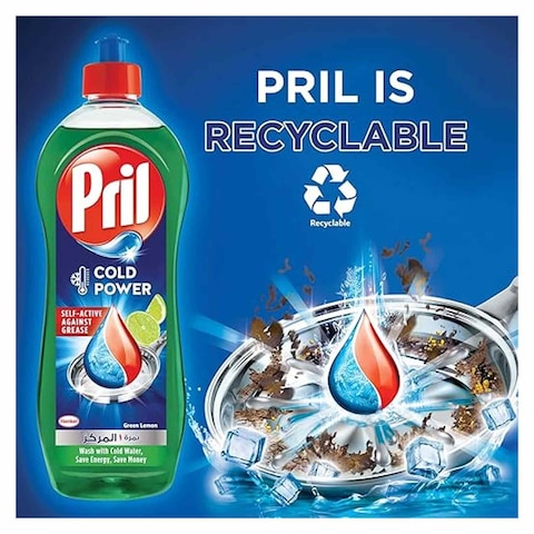 Pril Ultra Power Dish Washing Liquid Green Lemon - 1 Liter