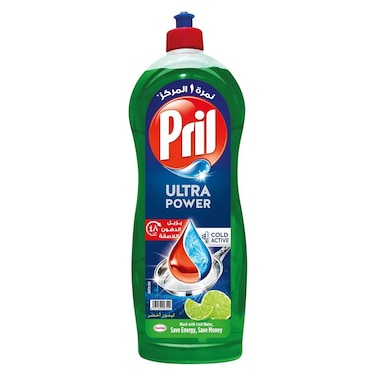 Pril Ultra Power Dish Washing Liquid Green Lemon - 1 Liter