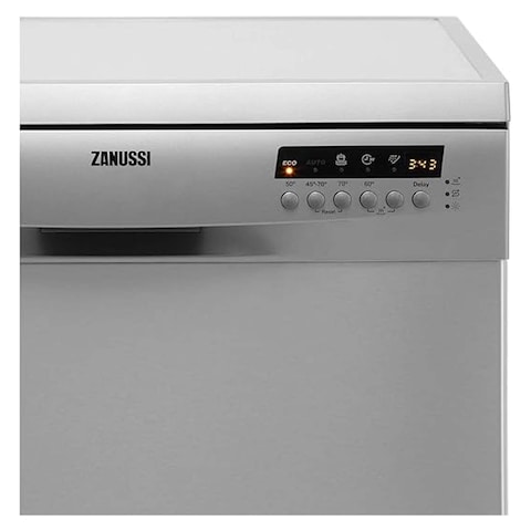 Zanussi Dishwasher Stainless Steel 5 Programs - 60cm - Silver - ZDF26004XA