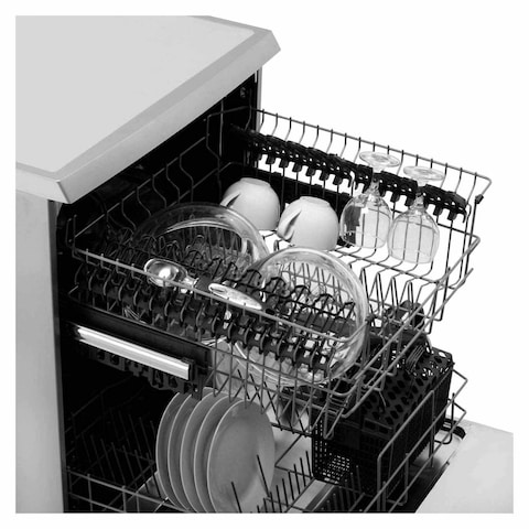 Zanussi Dishwasher Stainless Steel 5 Programs - 60cm - Silver - ZDF26004XA