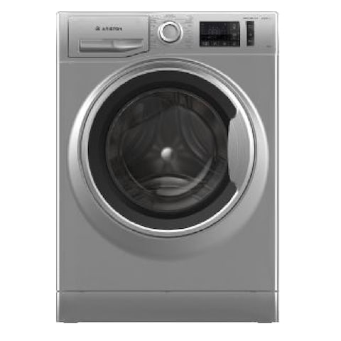 Ariston Washing Machine Front load 8 Kg Digital Inverter - Silver - NM11823SSEG