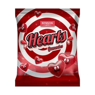 جيلى بينسون شكل قلوب - 65 جرام